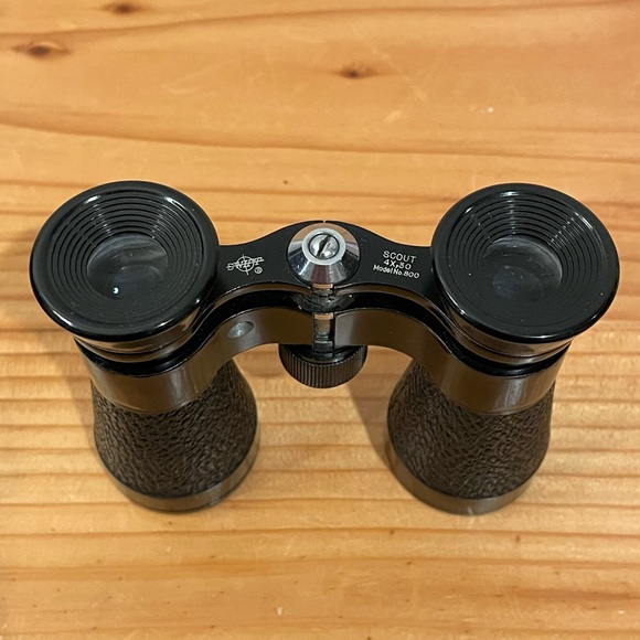VINTAGE SWIFT SCOUT BINOCULARS 4X,30 Model No. 800 Compact Size Made In Japan - Picture 3 of 10